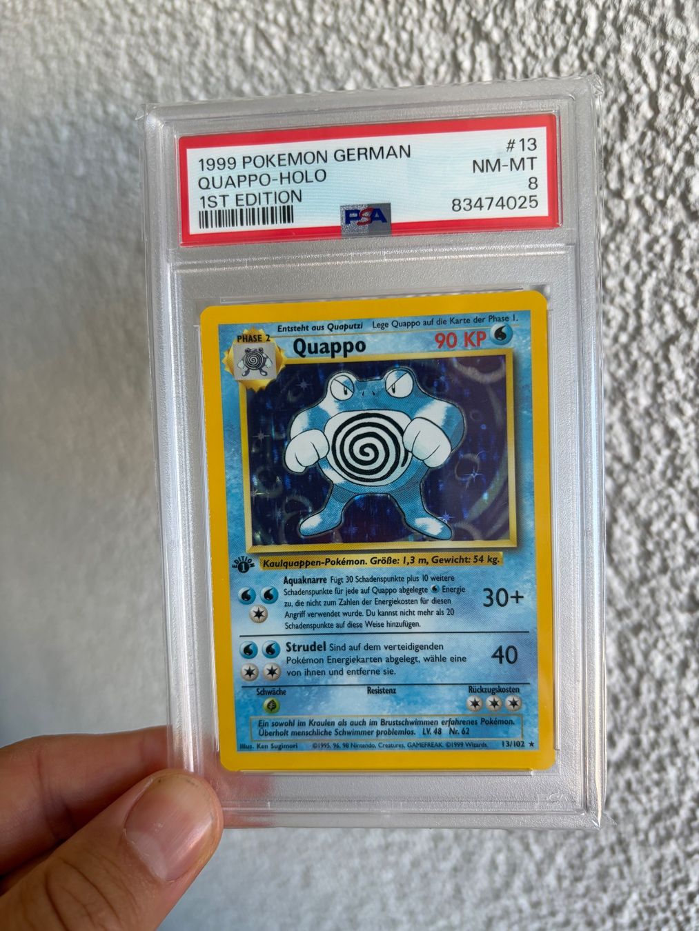Pokémon Cartes à collectionner: Quappo 1. Edition Base Set PSA 8 – D'occasion à Kesswil par tim_t2rm
