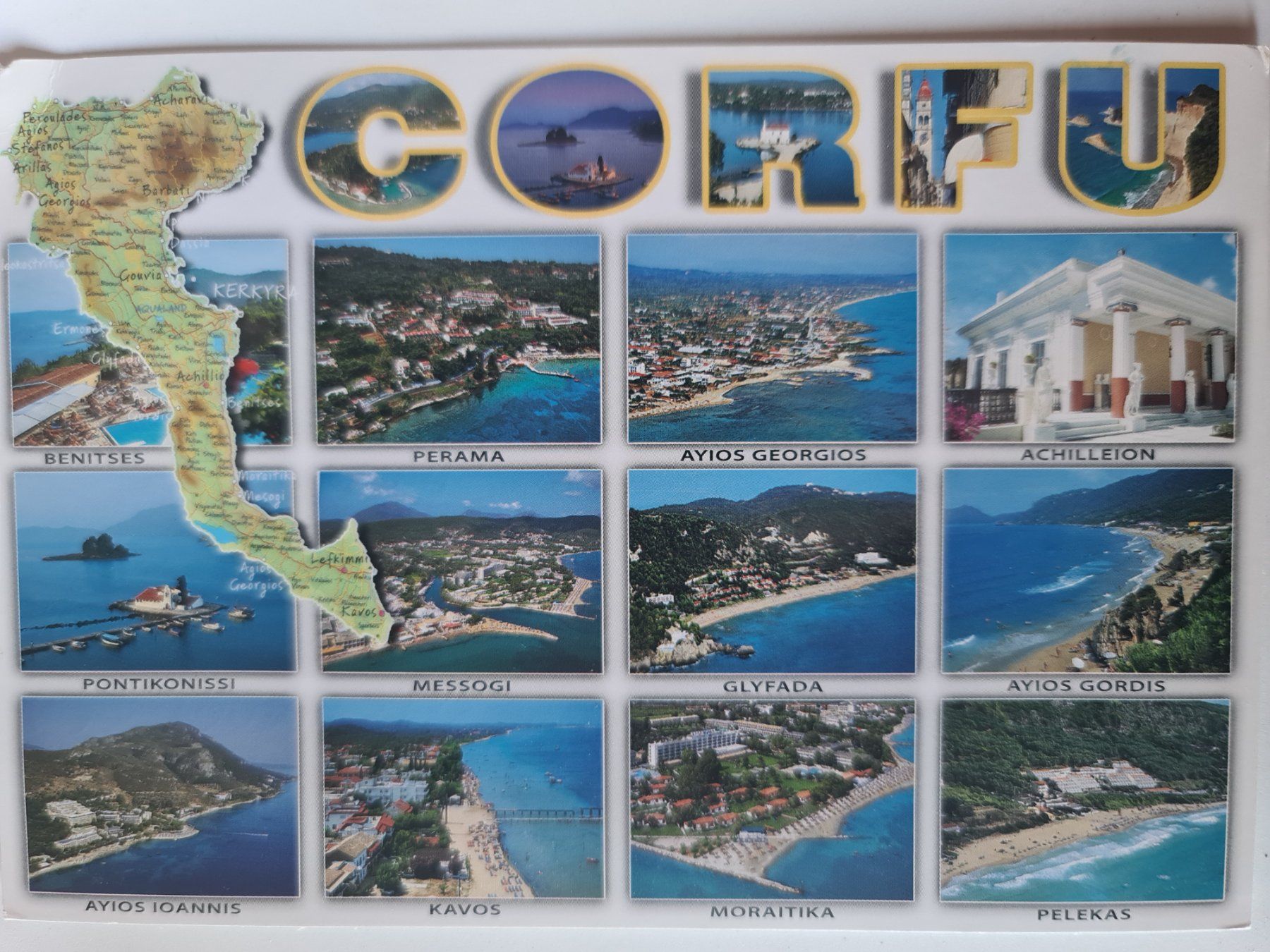 Cartoline postali: Ansichtskarte Korfu – Usato da Dintikon venduto da Vexi