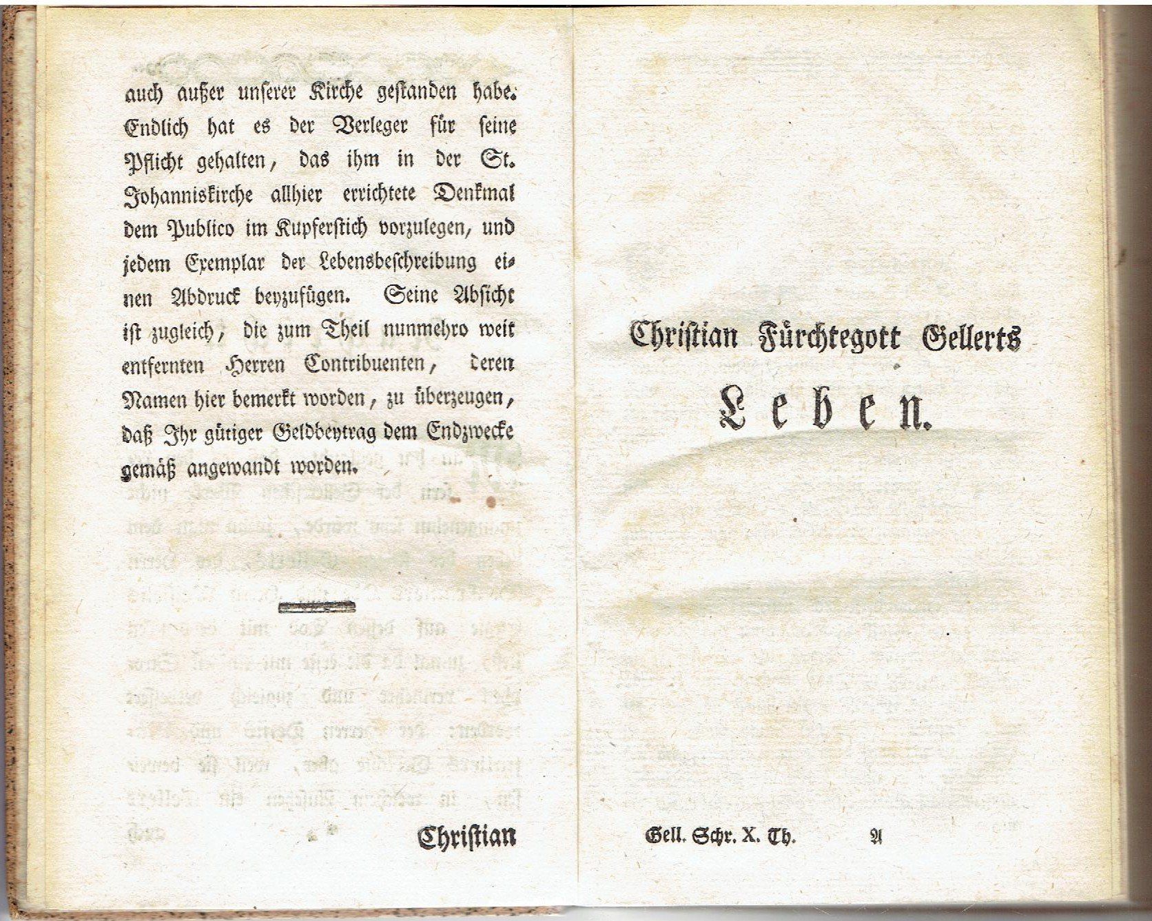 Libri: C.F. Gellert sämtliche Schriften 1786 – Usato da Flims - Dorf venduto da Stagediver 2