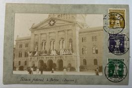 Ansichtskarte Bundeshaus Bern 1911 frankiert gelaufen