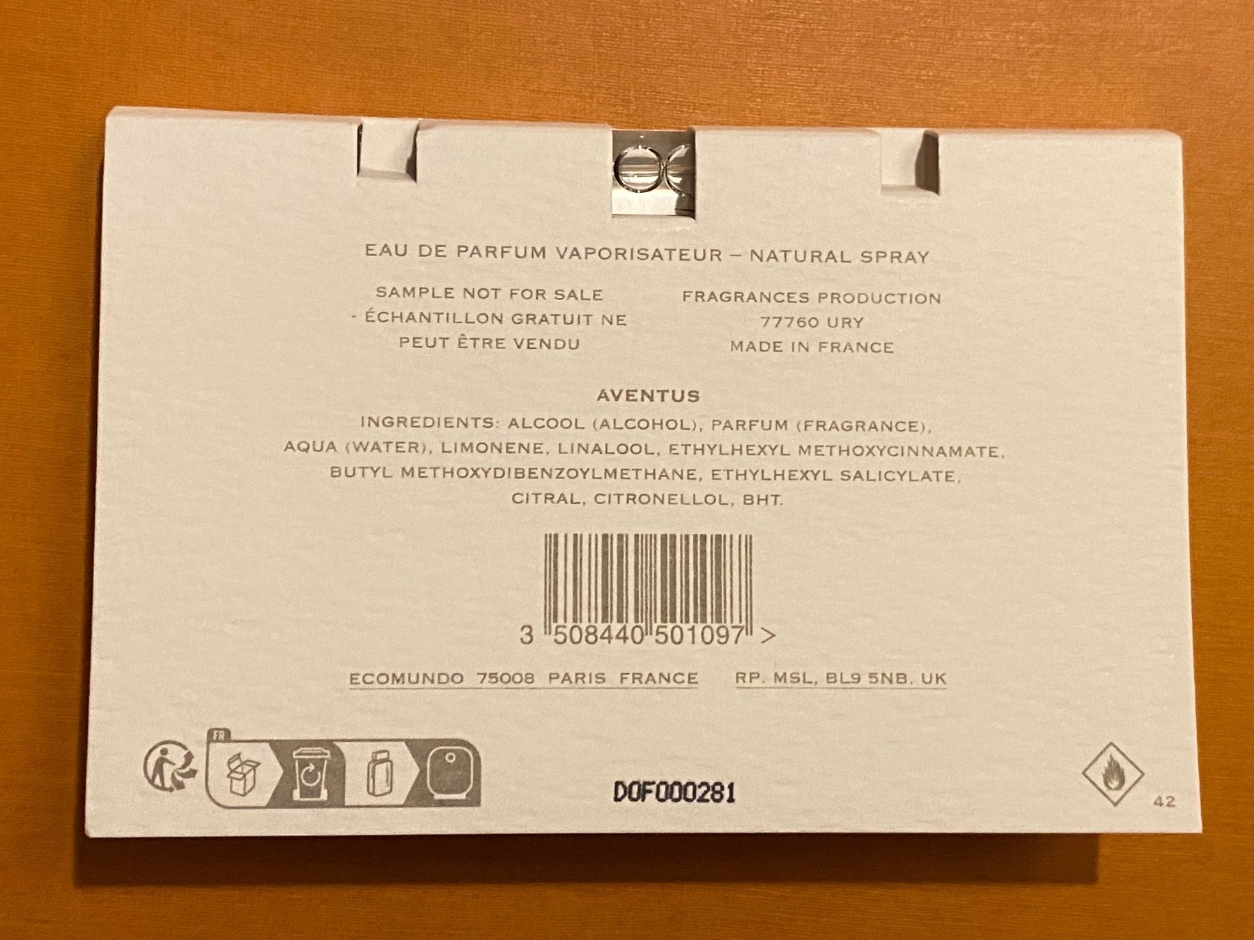 Creed Profumi & Eau de Toilette: 1,5 ml Creed Aventus Probe – Nuovo e nell'imballaggio originale da Sonnental venduto da Lothy90 2