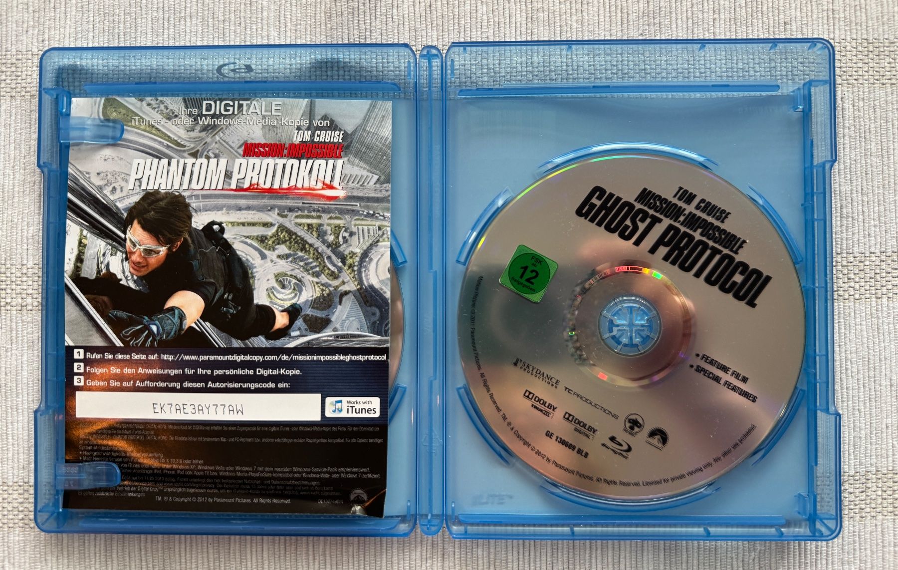 Tutti i DVDs: Mission: Impossible 4 - Phantom Protokoll [Blu-ray] – Usato da Arbon venduto da drs64 2