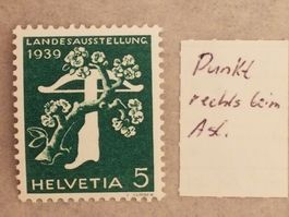 1019) Abart  punkt rechts vom Ast postfrisch