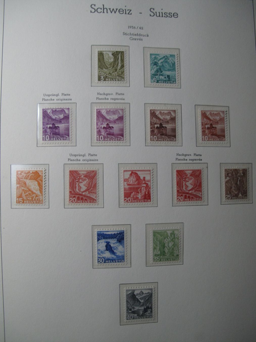 Album: Album Schweiz 1907 - 1989 Postfrisch – Usato da Wil SG venduto da fva01 7