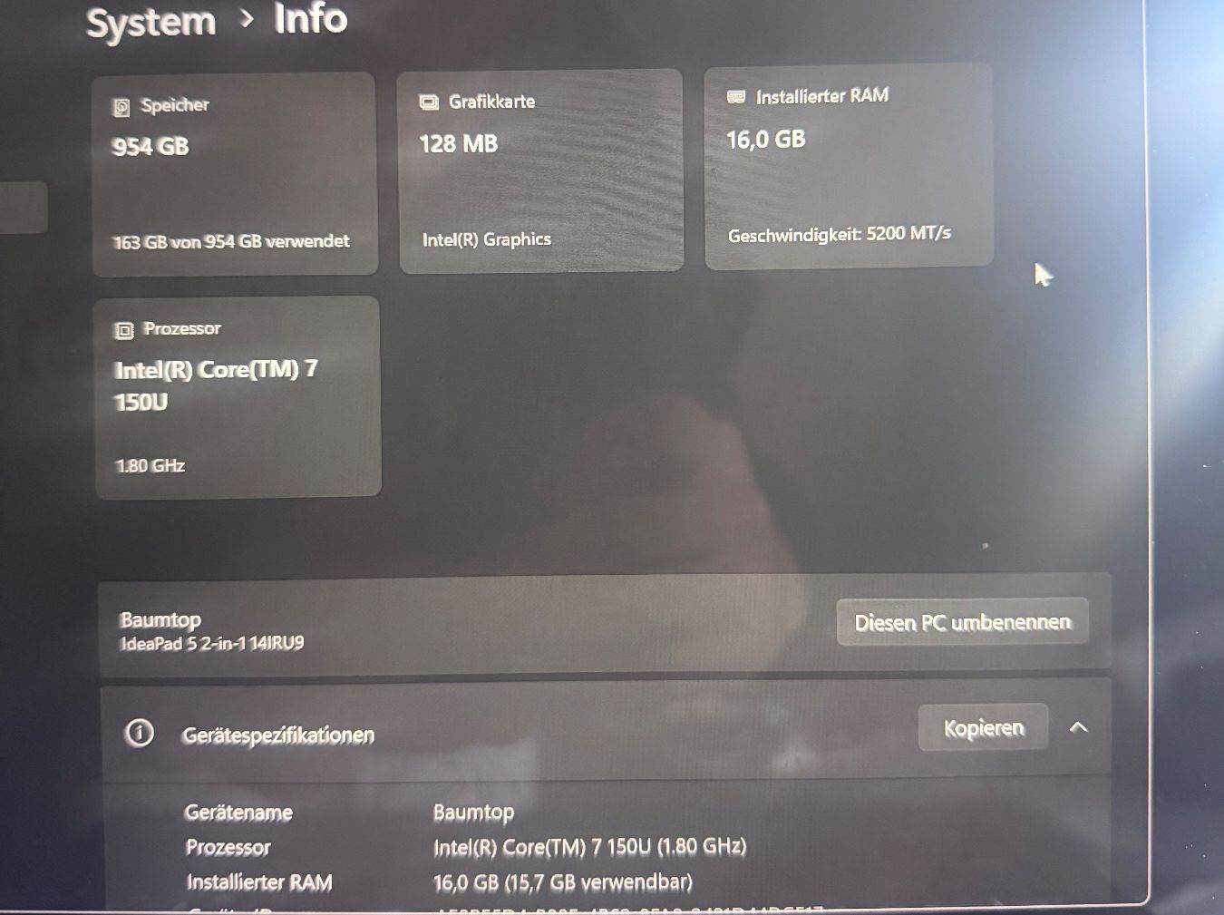 Lenovo Notebooks: Lenovo IdeaPad 5 10gen 2 in 1 mit Touchscreen – Gebraucht aus Oberwil BL von luk_t9xw 4