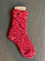 SOCKEN - HANDGESTRICKT - WOLLSOCKEN CA GRÖSSE 34/35 - ROT