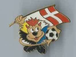 Dänemark Fussball Maskottchen Pin