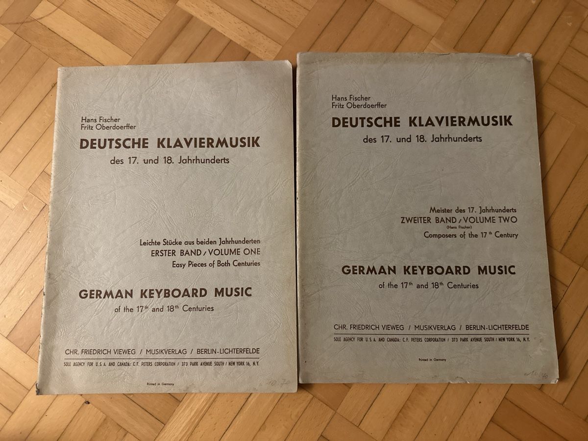 Libri: German Keyboard Music I und II – Usato da Urdorf venduto da robobespannung