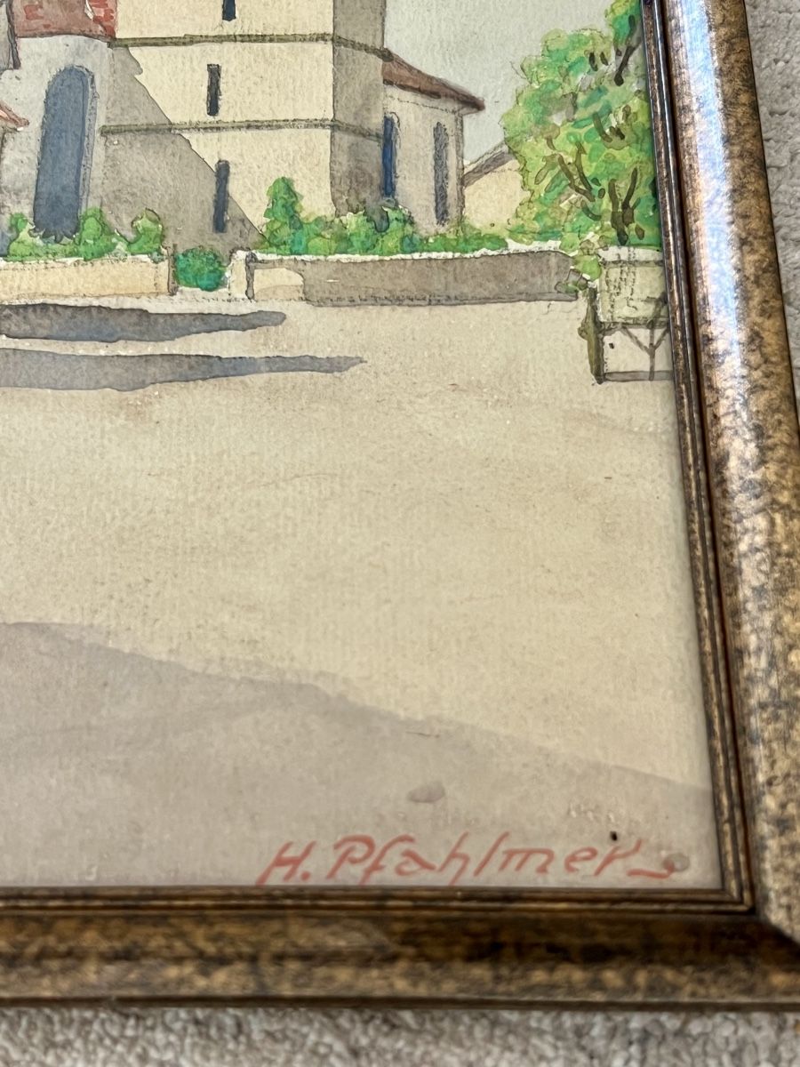 Dipinti: Painting - Hugo Wilhelm Pfahlmer – Usato da Lausanne venduto da William7 6