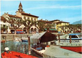 ASCONA Lago Maggiore - Il porto - Bus - Rettungsdienst-Boot