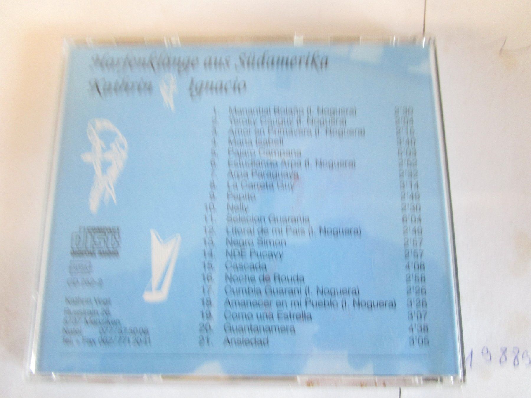 CD: Harfenklänge aus Sudamerika Kathrin & Ignacio CD 252-2 – Usato da Rupperswil venduto da Ema10 1