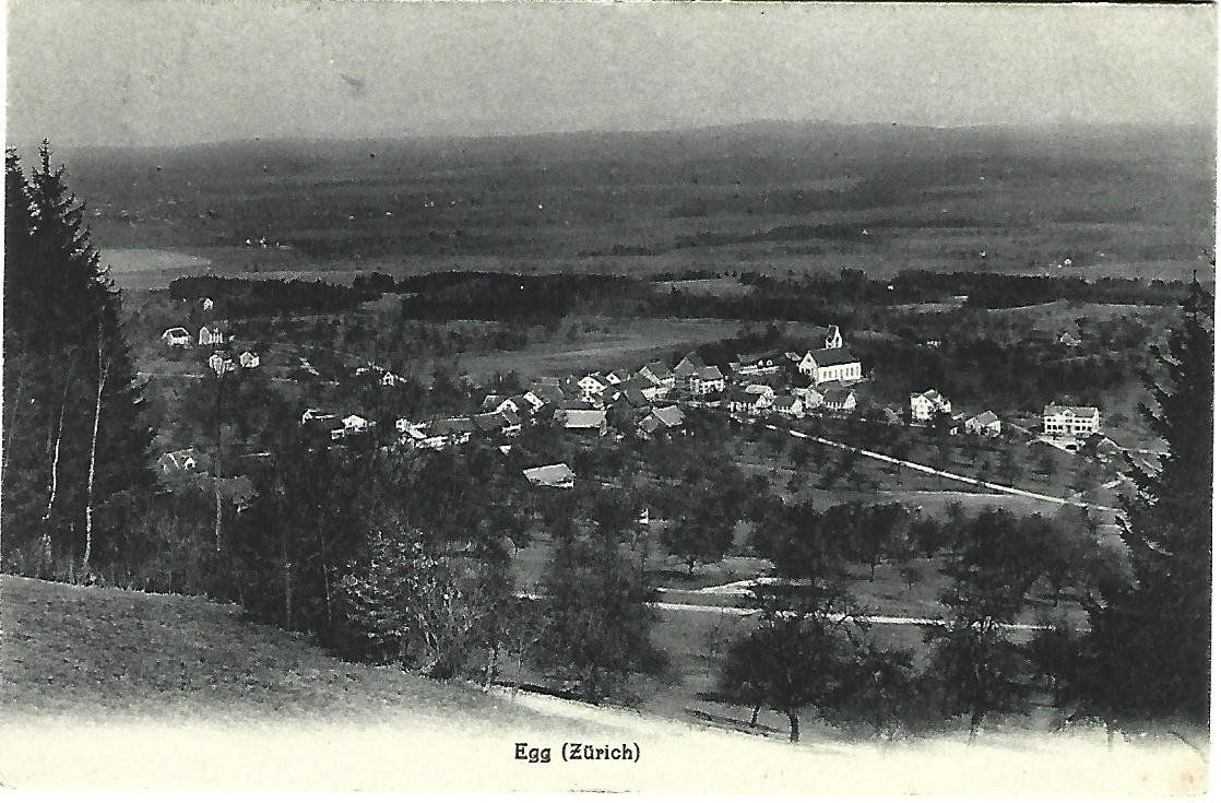 Cartes postales: Egg ZH Dorfansicht – D'occasion à Wetzikon ZH par Brulu100