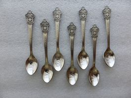 7  Rolex Bucherer Sammlerlöffel Luzern Löwendenkmal Set