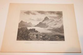 Neue Fundschätze Kunst Stich antik Bernina Pass sc Huber