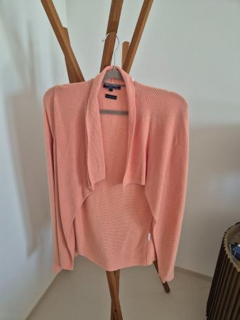 Strickjacke Tommy Hilfiger Cotton Cashmere Grösse S Koralle