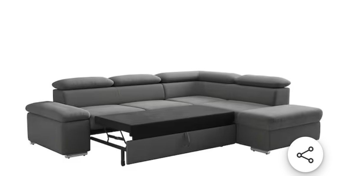 Divani: Ecksofa mit Arm- & Kopfteilverstellung, mit Schlaffunktion – Usato da Safenwil venduto da Mesi83 3