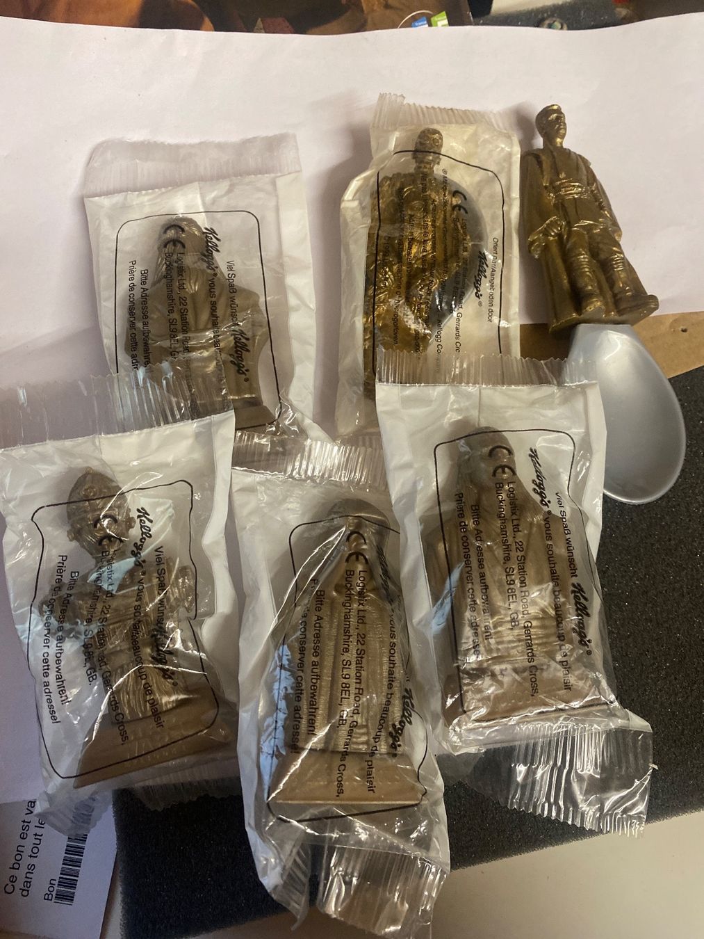 Star Wars Figuren: 5 Figurines Star Wars Kellogg's neuves + une – Neu und originalverpackt aus Le Brassus von cinema13