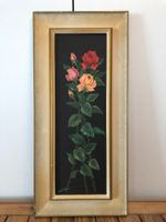 26 cm breit x56.5 cmhoch/ÖlGemälde Rosen Bilderrahmen