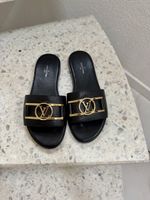 Louis Vuitton Slippers Black Size 36 Made in Italy