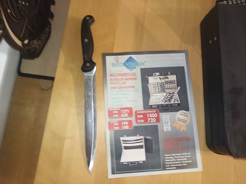 Coltelli: Rosenbaum Messer-Set im Koffer – Usato da Arbon venduto da Bieridiot 2