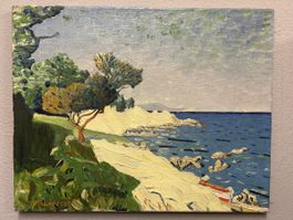 M. Légeret, Original Gemälde, Riviera, Sommer, Kunst!