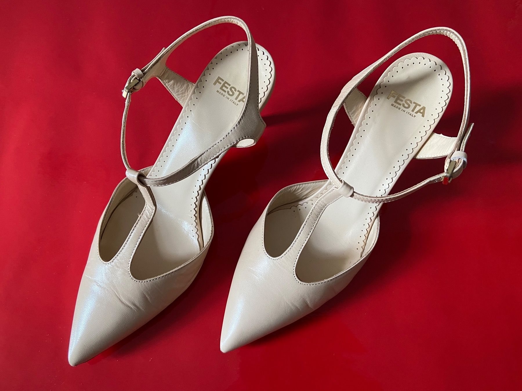 Scarpe da donna: Sling-Pumps hellbeige – Usato da Zürich venduto da ConnieS01 1