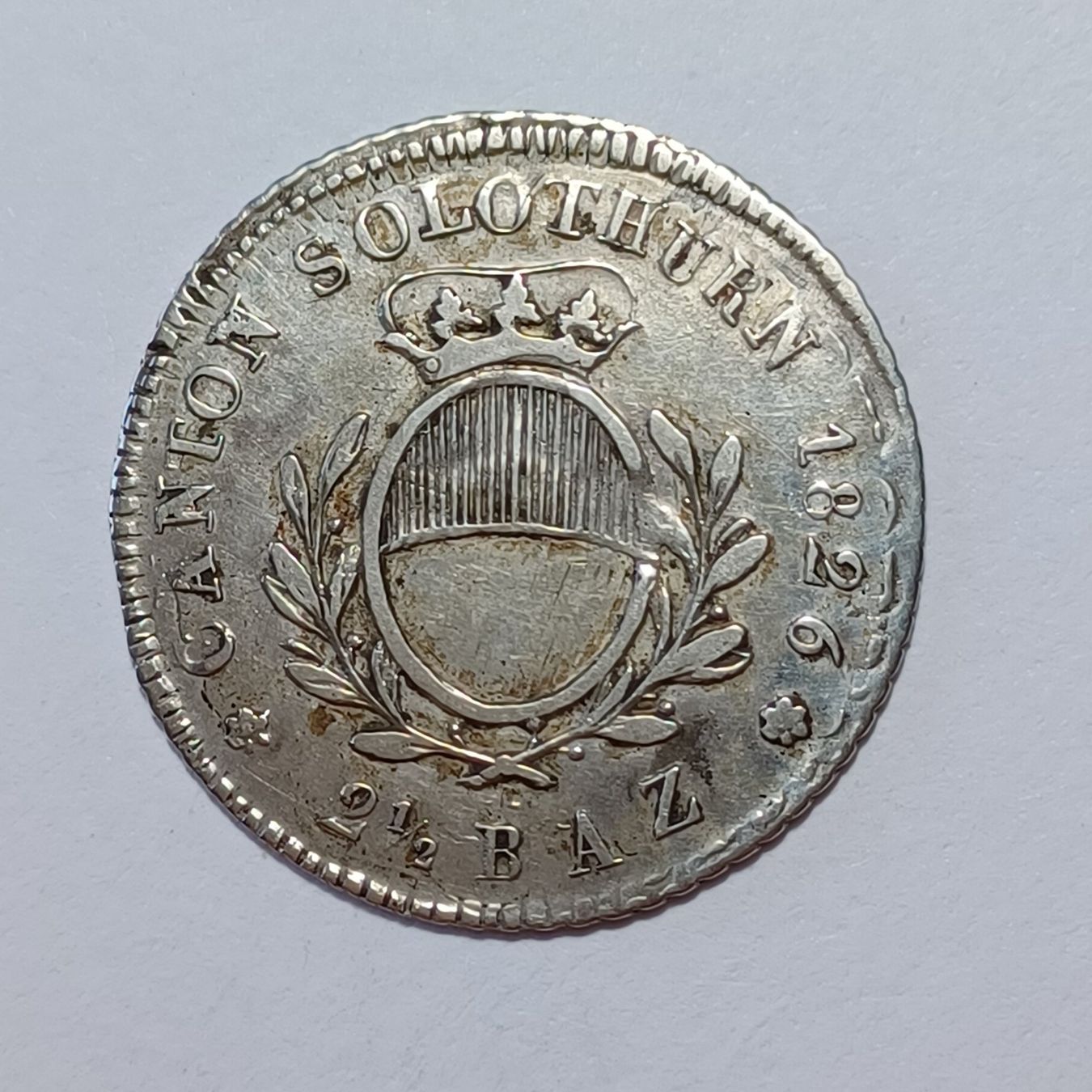 Tutti le monete: 2 1/2 Batzen 1826 Solothurn -ss – Usato da Pfäffikon ZH venduto da Welt_Muenzen