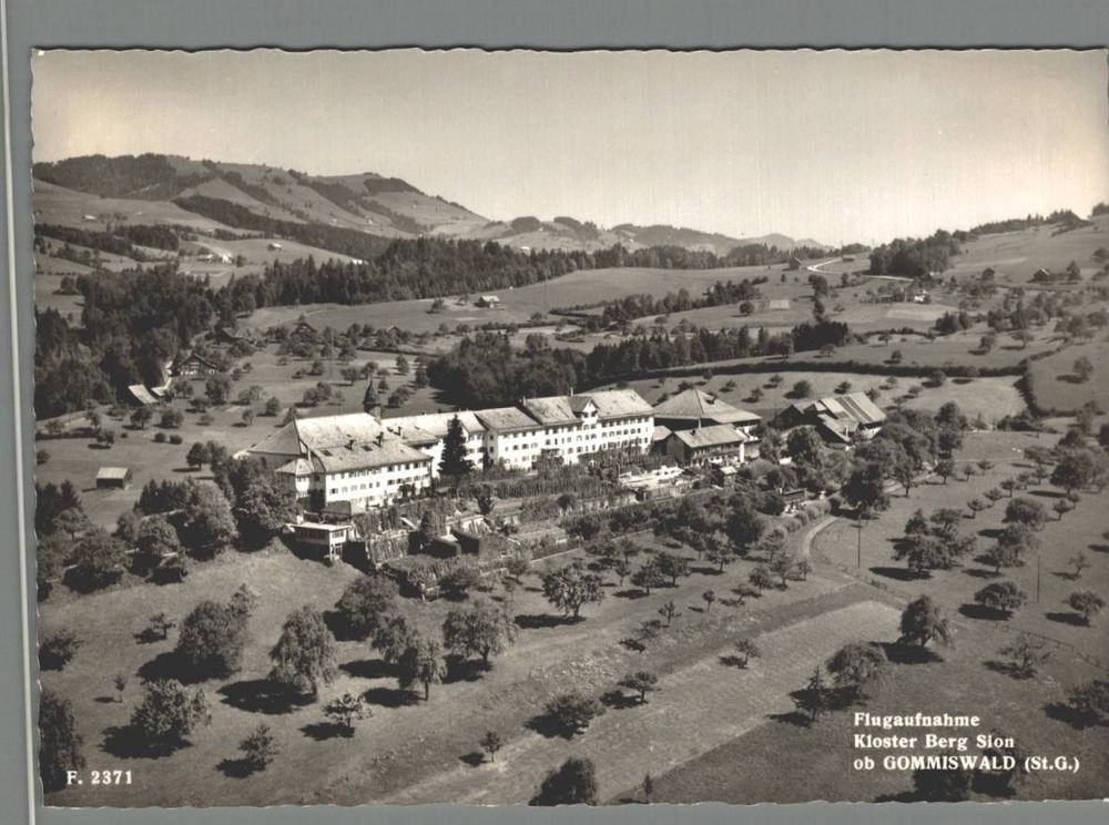 Flugaufnahme Kloster Berg Sion ob Gommiswald gel. 1965 Kaufen auf Ricardo