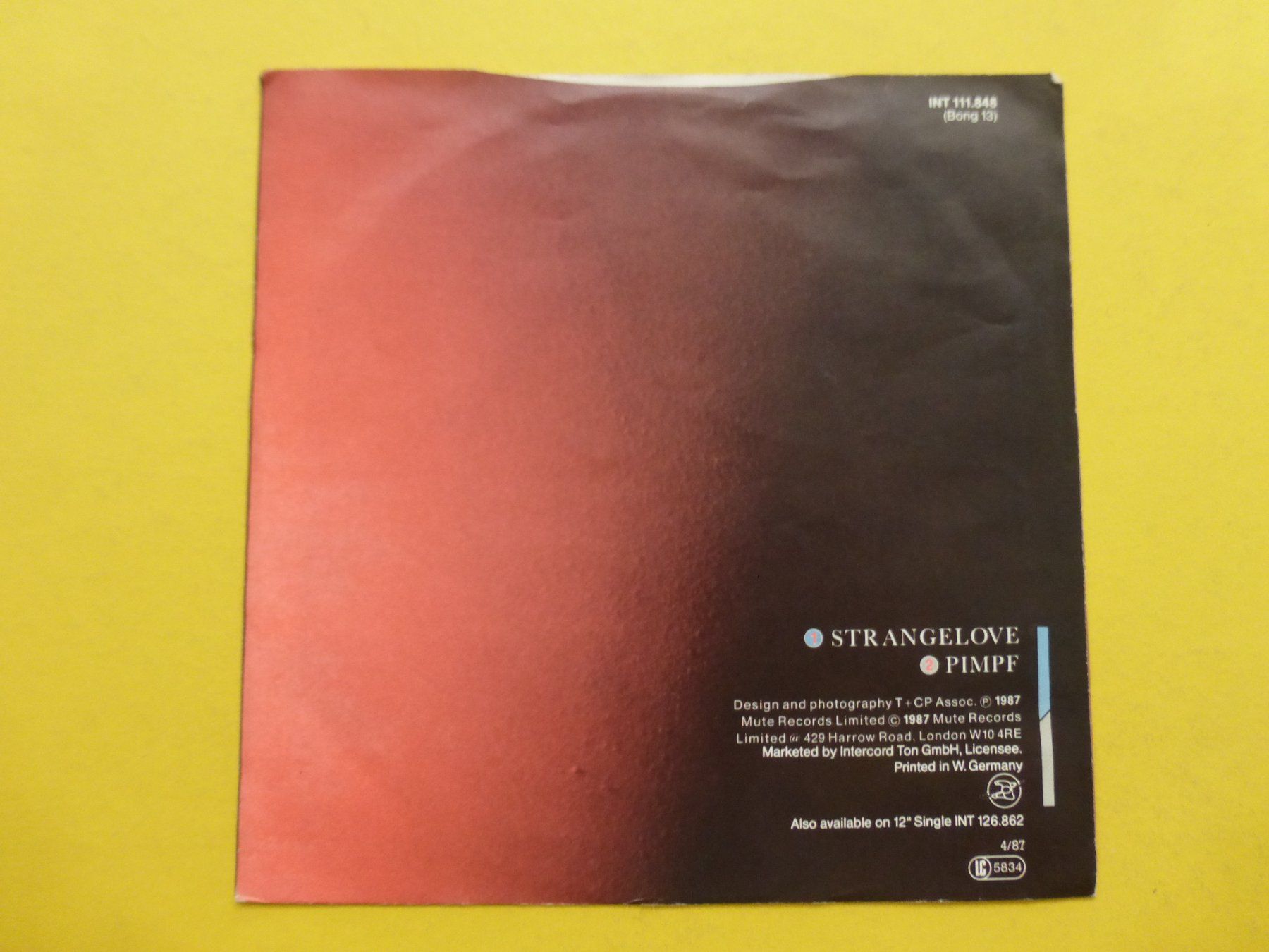 Dischi in vinile: Depeche Mode – Strangelove – Usato da Zürich venduto da Swiss57 1
