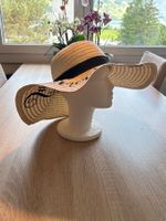 Joico - Strohhut beige mit Band und Schriftzug Gr. 58 cm