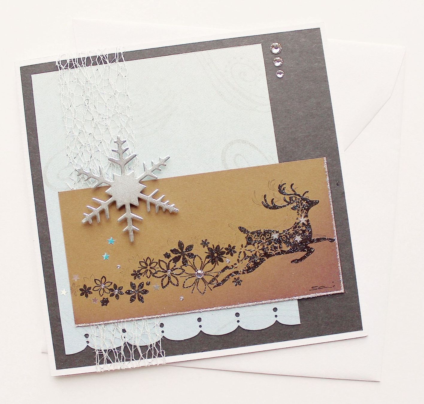 Cartoline: Weihnachtskarte "Rentier" – Nuovo e nell'imballaggio originale da Rüti ZH venduto da shanenya