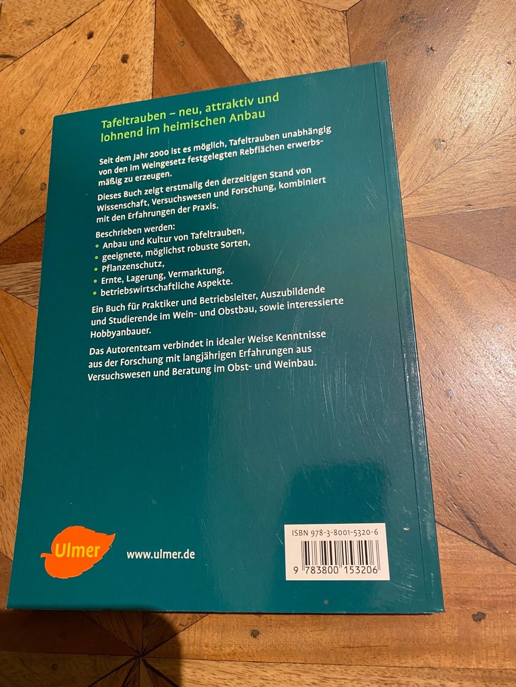 Libri: Anbau von Tafeltrauben - Fachbuch – Usato da Stadel b. Niederglatt venduto da sandart 1