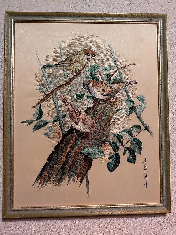 Dipinti: Basil Ede Stickbild Vogel Gemälde – Usato da Langnau im Emmental venduto da MartinaZ86