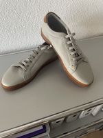 UNGETRAGEN Brunello Cucinelli Leder Sneaker grau-hellblau