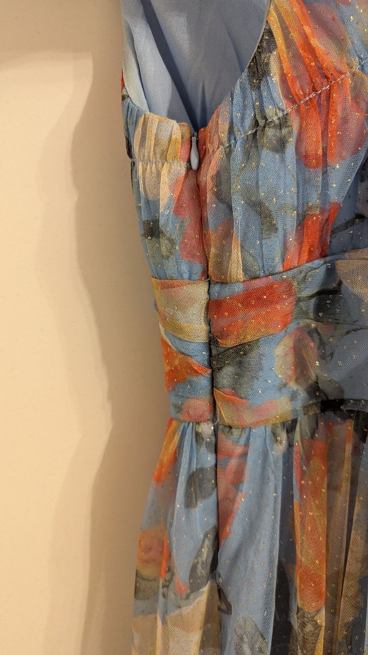 Kleider: Midi-Kleid Blumen, Gr. S – Neu (gemäss Beschreibung) aus Birr von Liv_Nina 4