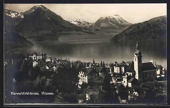 Cartoline postali: Vitznau /Vierwaldstätterseee, Totalansi – Usato da Berlin venduto da bartko-reher