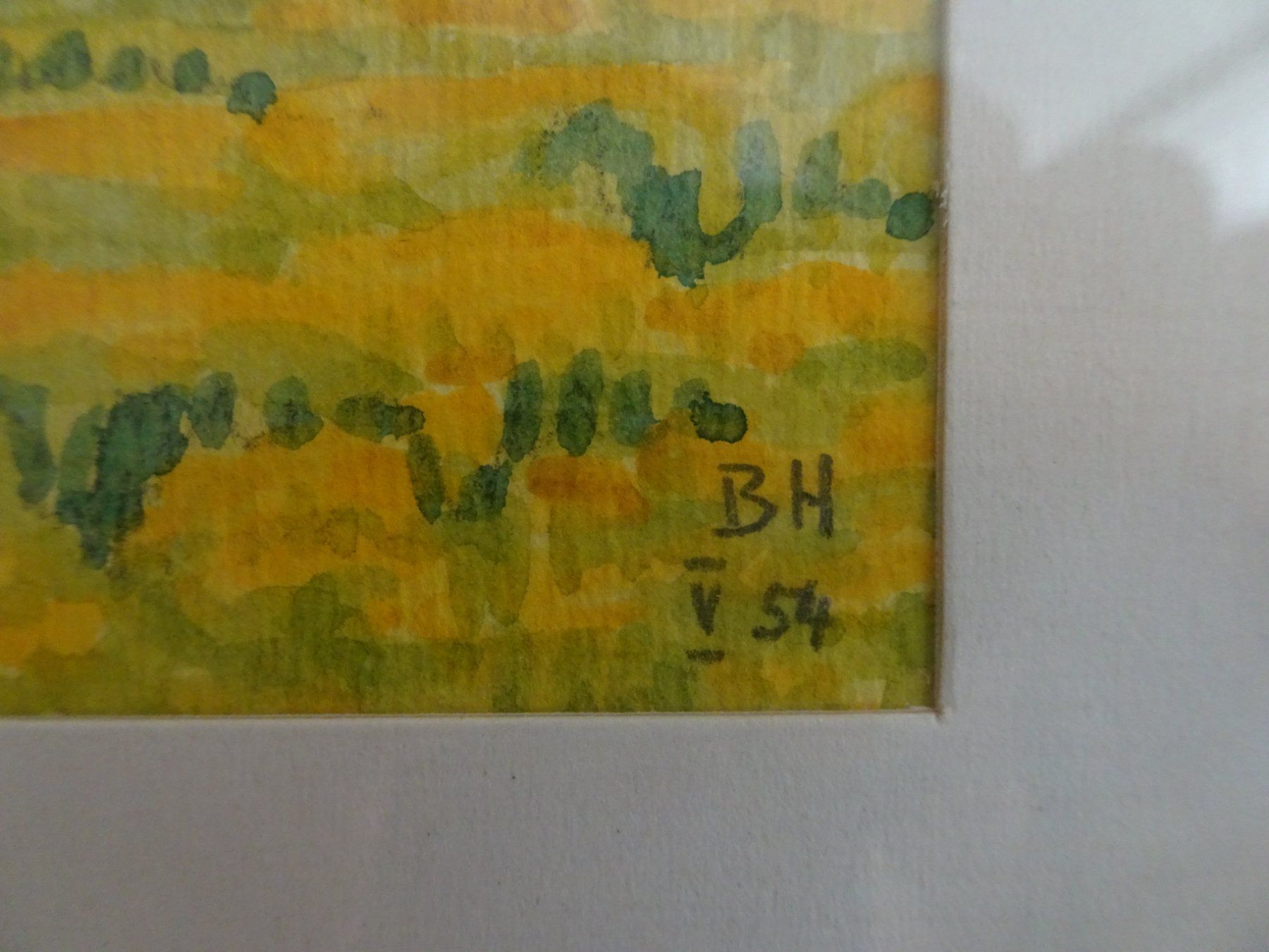 Dipinti: ** Bruno Hesse Aquarell ** Bild Gemälde schweizer Kunst – Usato da Goldswil b. Interlaken venduto da troedlermarkt-goldsw 4