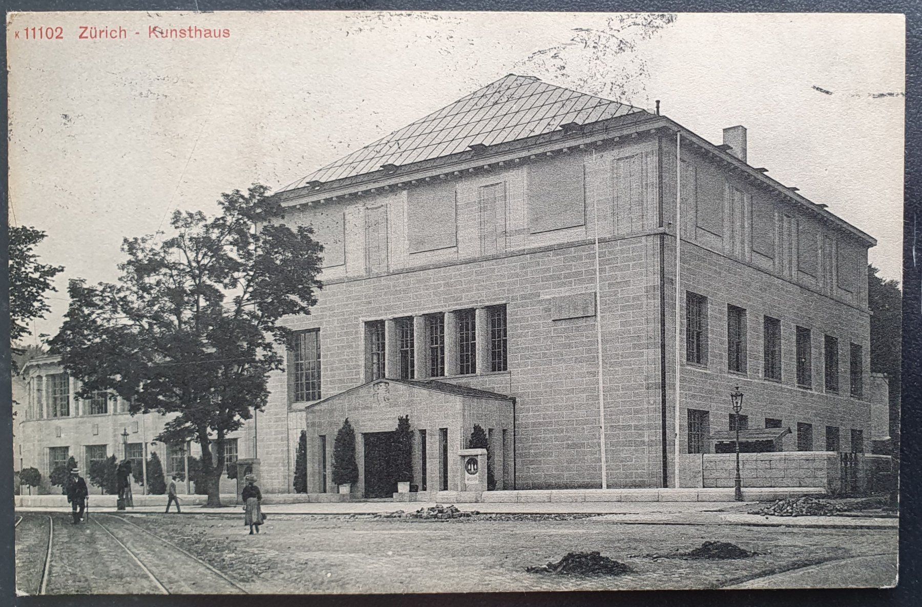 Cartoline postali: Zürich - Kunsthaus 1917 – Usato da Kreuzlingen venduto da Rschweiz1
