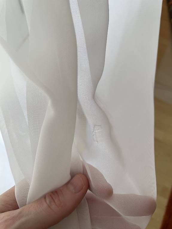 Tende: 1 Paar Vorhänge weiss 100x230cm Polyester durchsichtig – Usato da St. Gallen venduto da K_Blum 1