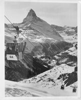 Tourismusfoto (25x20 cm), Zermatt, Matterhorn, Luftseilbahn