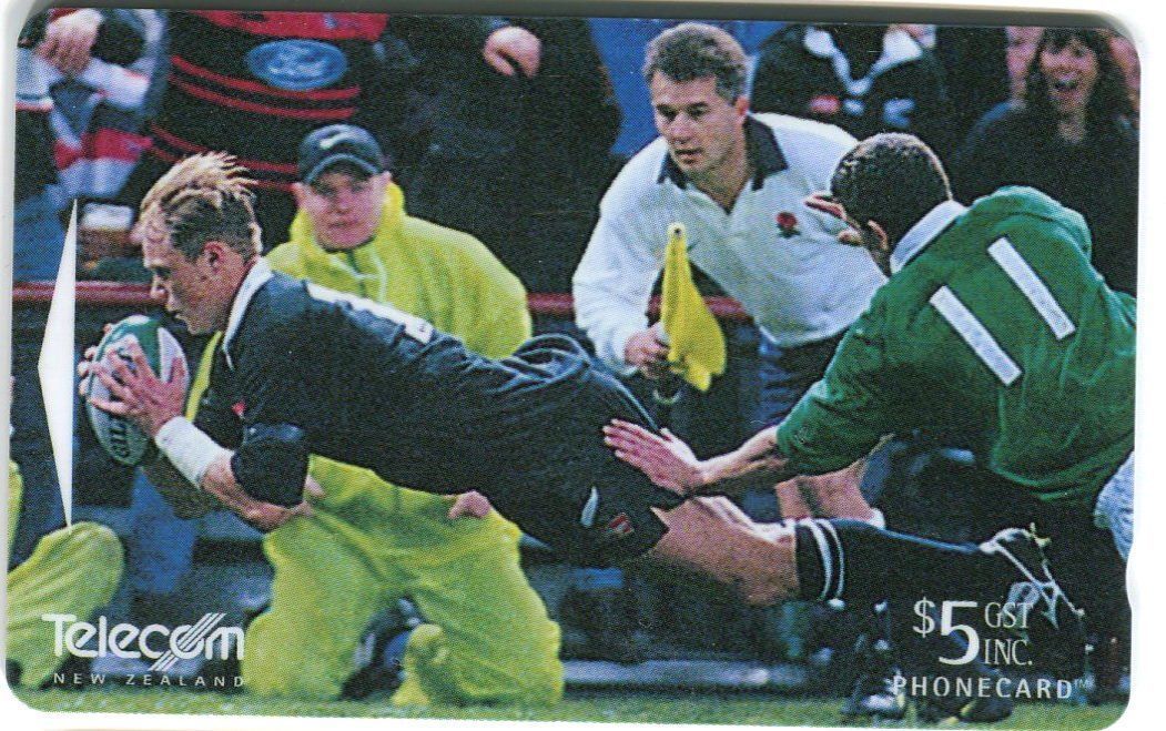 Telefon- & Taxkarten: Telefonkarte "Rugby". Neuseeland – Gebraucht aus Basel von Butsch5