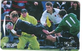 Telefonkarte "Rugby". Neuseeland