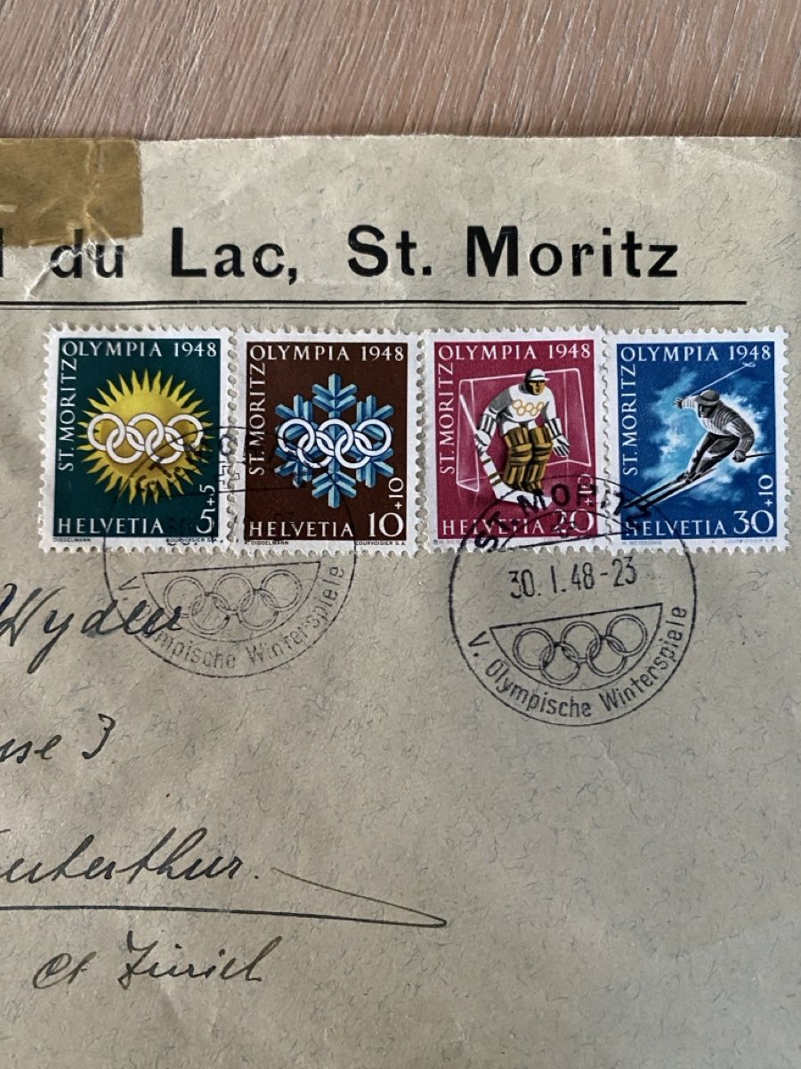 Tutti i francobolli: Couvert mit 4 gestempelten Marken  – Usato da Embrach venduto da bea_8424 1
