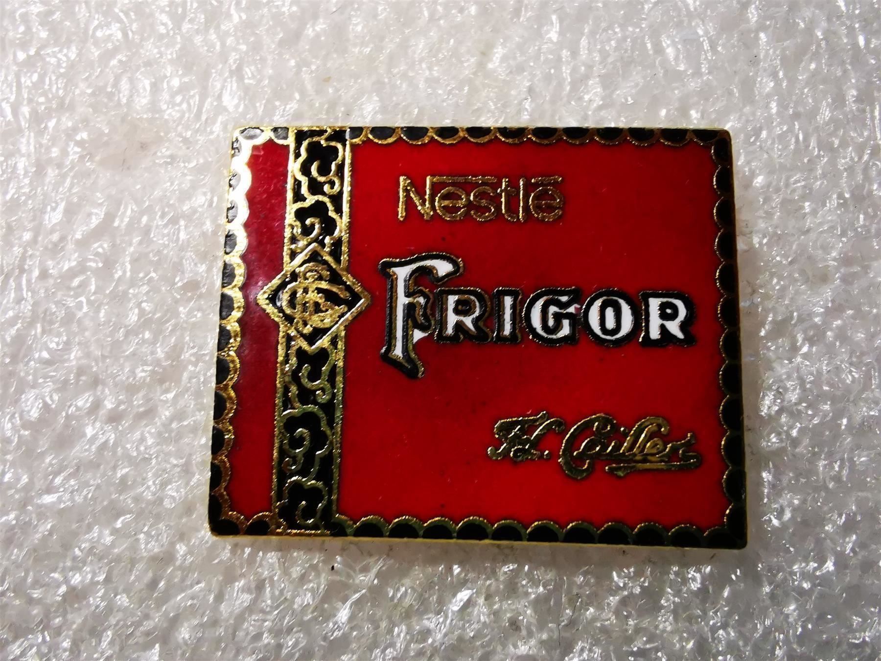 Placchette & Badge: Ansteckpin 7: Nestle Frigor – Usato da Oppligen venduto da Pin-Fall-Shop