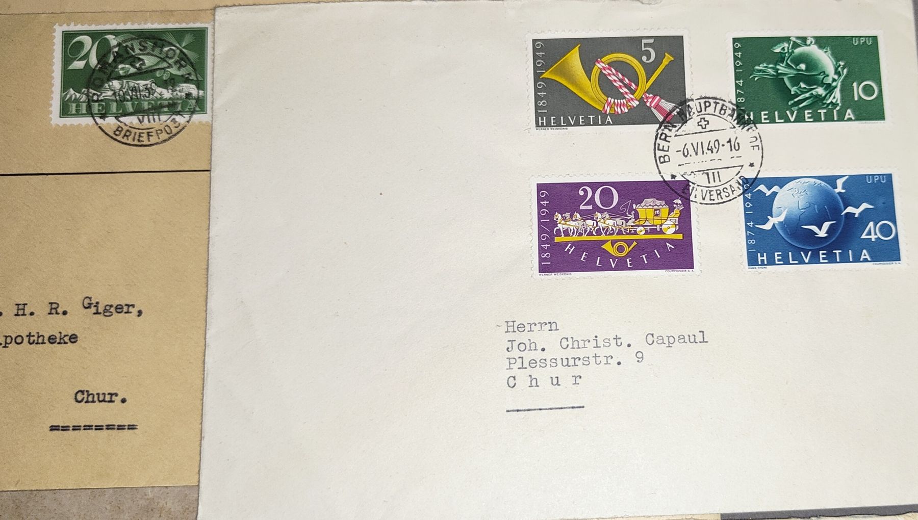 Alle Briefmarken: Luftpostbriefe Einschreibebriefe Schweiz 1xParaguay – Gebraucht aus Gossau SG von mog_2q7f 9