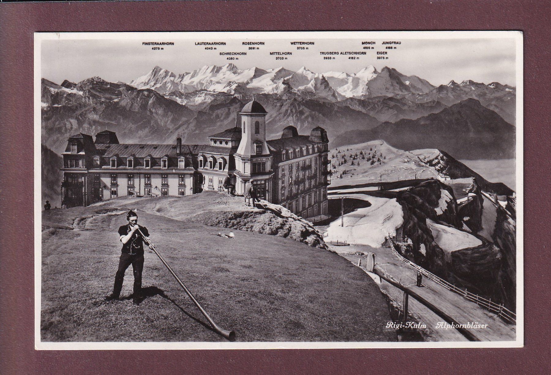 Cartes postales: RIGI-KULM - Alphornbläser – D'occasion à Pully par nicecards