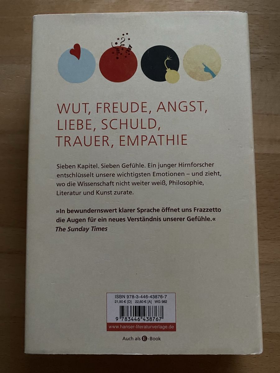 Bücher: Der Gefühlscode - Giovanni Frazzetto – Gebraucht aus Schwarzenburg von Michellu 1