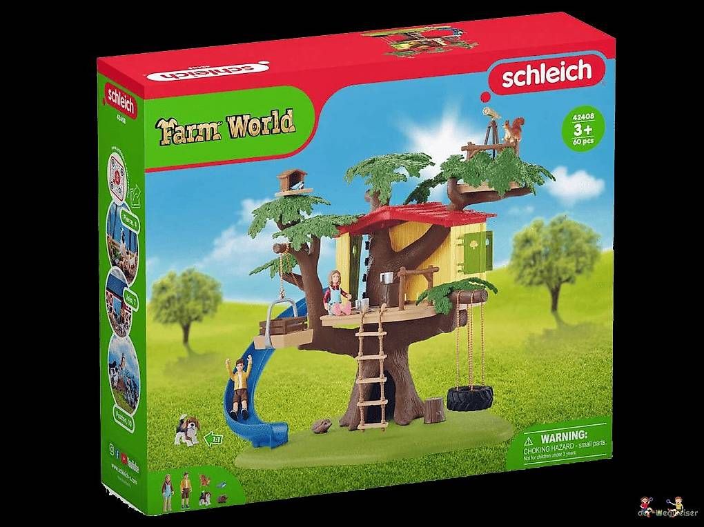 Schleich Giocattoli: Schleich Abenteuer Baumhaus (42408) – Nuovo e nell'imballaggio originale da Birsfelden venduto da der-Wegweiser