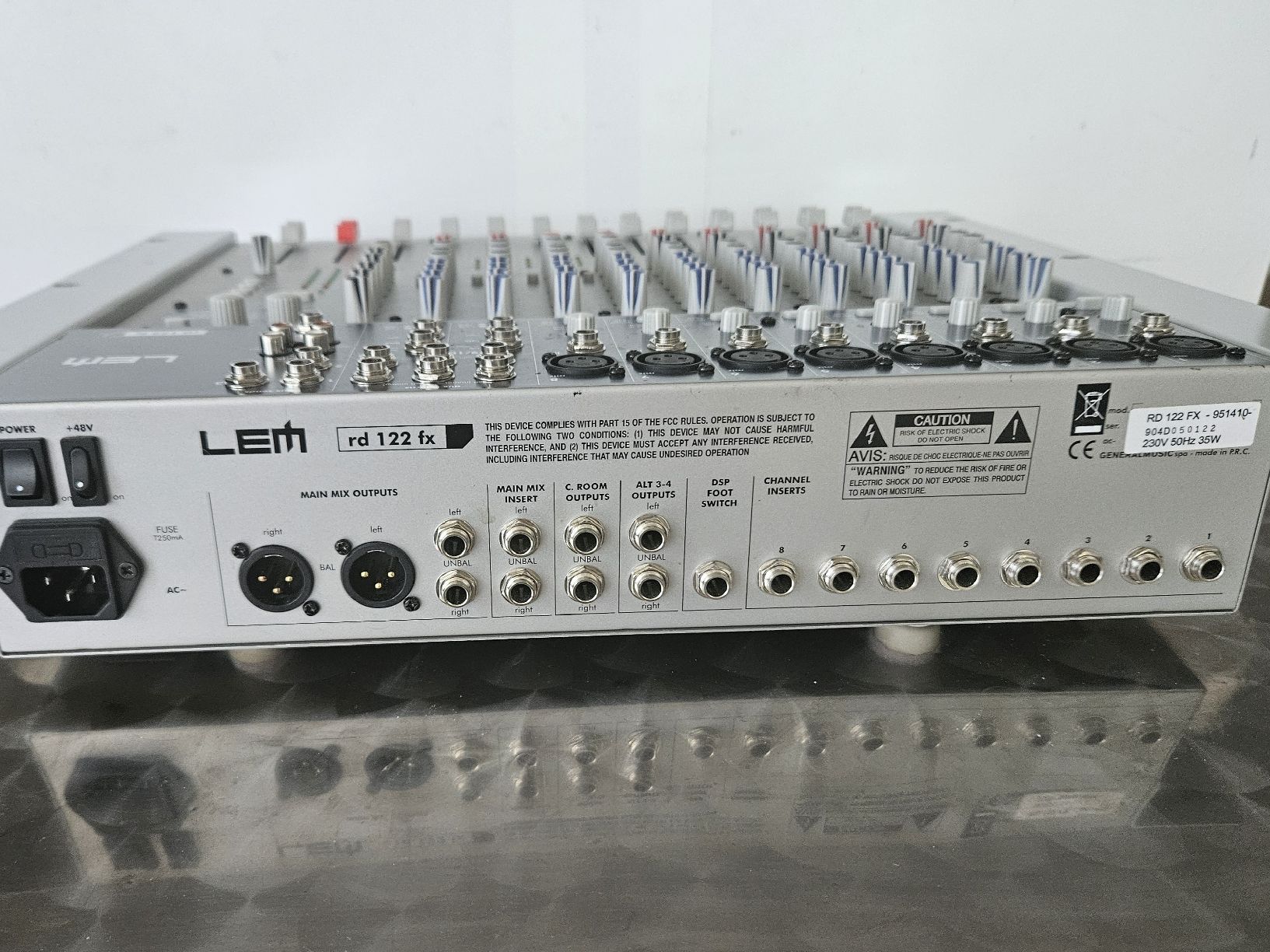 Lem Console di mixaggio: LEM 12-KANALMIXER RD 122 FX – Usato da Zürich venduto da Freblu48 1