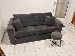 Canapé lit couleur gris taupe 